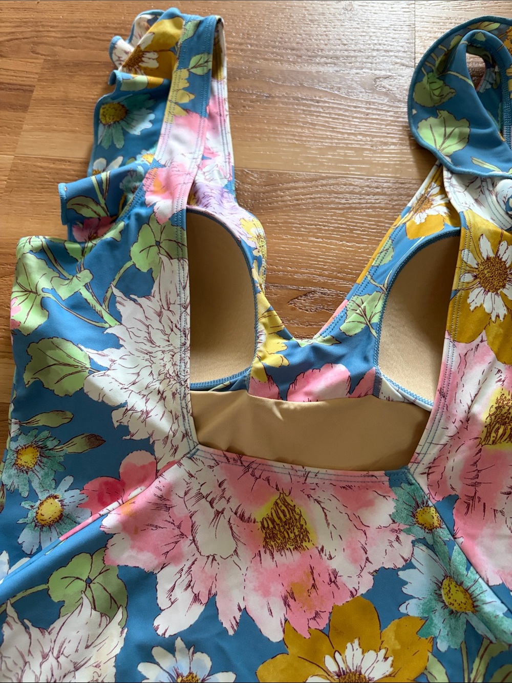 Summersalt The Ruffle Backflip One Piece Swimsuit Country Club Floral - Picture 9 of 10